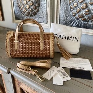 Brahmin Claire Natural Dandridge Genuine Leathet